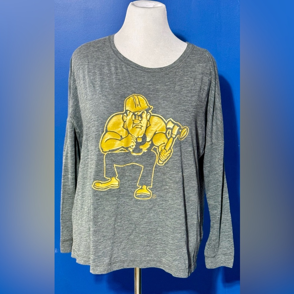 Purdue Pete Boilermakers Augusta Sportswear Heather Gray Shirt Size-XL